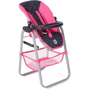 Bayer Chic Chaise Haute Pour Poupées Rose À Pois