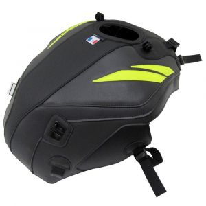 Bagster Protège réservoir NOIR MAT GRAINE/ESPACE/DECO JAUNE FLUO
