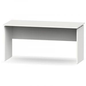 Pegane Bureau coloris blanc - Hauteur 76 x Longueur 155 x Profondeur 68 cm