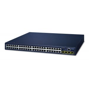 Planet Commutateur 4power 48 ports 10/100/1000BASE-T + 4 100/1000BASE-X sfp GS421048T4S