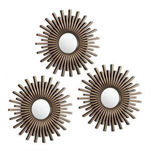 Relaxdays Lot de 3 miroirs soleil - 10043198-0