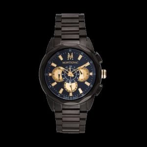Montignac Montre Homme - MOW907 Bracelet Acier Noir