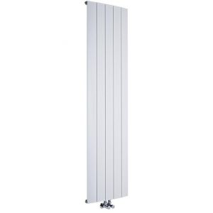 Image de Hudson Reed ALDRWSS1800470  - Radiateur design vertical raccordement central Aluminium Aurora 180cm x 47cm x 4,5cm 1919 Watts