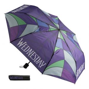 Undercover Parapluie pliant Wednesday - parapluie de poche avec housse de protection - diamètre 94 cm - léger et idéal pour les mains des enfants
