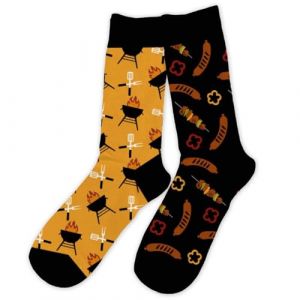 STC Chaussettes humoristiques - Non sp&eacute;cifi&eacute; - Barbecue / Saucisses - 55% coton - Taille unique - Mod&egrave;les vari&eacute;s