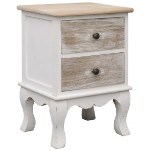 VidaXL Table de chevet 35x30x50 cm Bois de Paulownia