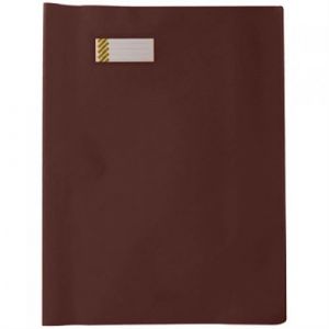 Protège cahier Grain Cuir 18/100ème 17x22 Brun (Marron)