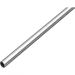 Gah-Alberts Alberts 489199 Tube rond | Aluminium, grenaill&eacute;, couleur argent | 1000 x 8 x 1 mm