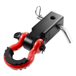 Vevor - Recepteur deattelage a manille pour recepteur 50 mm, resistance rupture 20 t, anneau d goupille de verrouillage deattelage de remorque pour
