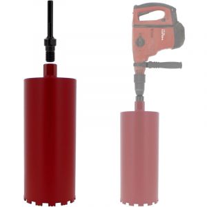 Couronne diamant &Oslash; 180 mm avec adaptateur pour perceuse et perforateur SDS-max