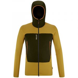 Millet Fusion Grid Hoodie - Polaire homme Safran / Deep Jungle XL