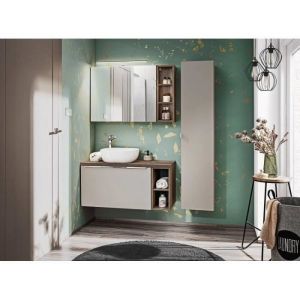 AC-Déco Ensembles salle de bain - Ensemble complet de salle de bain - 80 cm - Rosario Taupe