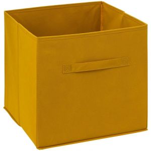 Image de Cube de rangement moutarde 31 x 31 cm Idecor