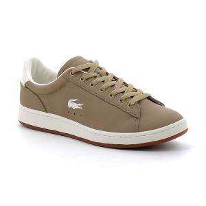 Lacoste Sneakers Carnaby Set Homme En Cuir - Marron - 40