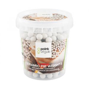 Point-Virgule Billes de Cuisson en Céramique, Poids de Cuisson Réutilisable, Remplissage de Cuisson à l'Aveugle, 600 g