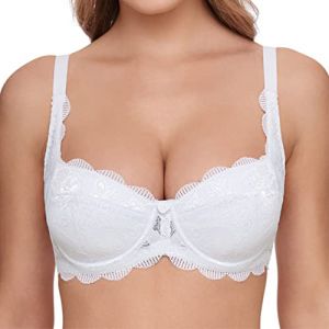 Susa Wiesn-Zauber Dirndl-BH 8033 Balconette Soutien-Gorge pour Costume Folklorique, Blanc (003), 95F, F Femme