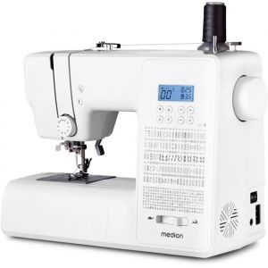 Medion Machine à Coudre Numérique - SD 36 - 38W - 270 Points - 700 tr/min - LED - Blanc