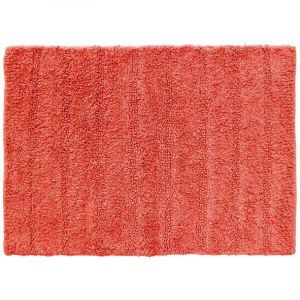 Image de Homemaison Tapis de Bain en Coton Uni Corail 50 x 70 cm