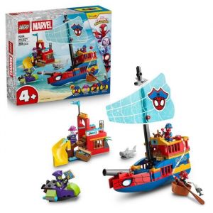 Lego ǀ Marvel 11208 Spidey et ses Amis Extraordinaires Le Bateau Pirate de l&rsquo;&Eacute;quipe Spidey