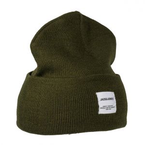 Jack & Jones Jaclong Knit Beanie Bonnet, Vert