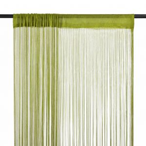 VidaXL Rideau en fils 2 pcs 100 x 250 cm Vert