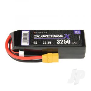 Image de Batterie LiPo 6S 3250mAh 22.2V 50C XT90 Radient