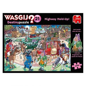 Jumbo Wasgij Destiny 21-Highway Holdup 1000 Piece Jigsaw Puzzle, 19180