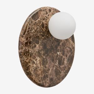 Applique Murale &Oslash;30 Cm En Marbre Avec Boule En Cristal Conrad