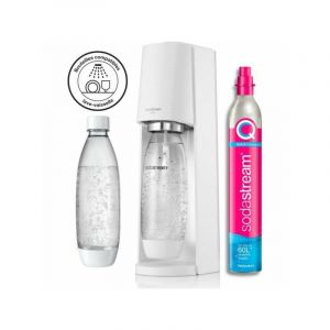 Sodastream Machine a Soda TERRA Machine a Eau Pétillante Pack 2 Bouteilles 1L Compatible L