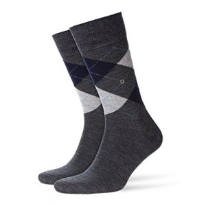 Burlington Chaussettes basses - À Carreaux - Homme multicolore Mehrfarbig - Taille 40/46