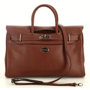 Image de Mac Douglas Sac à main Pyla Buni en cuir ref 23066 31MR marron xs : 34,5x25x12,5 Marron