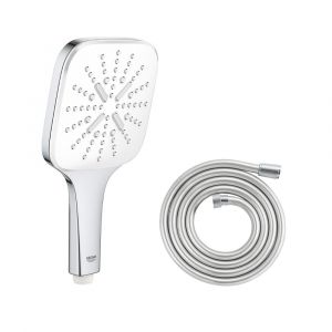 Image de Grohe Douchette 3 jets Vitalio Smartactive chrome carré avec flexible 200