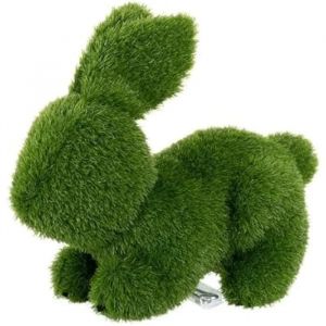 Decorative Figure polypropylene Astro-turf Rabbit 22 x 40 x 30 cm