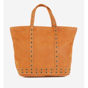 Image de VANESSA BRUNO Sac cabas moyen oeillets Marron