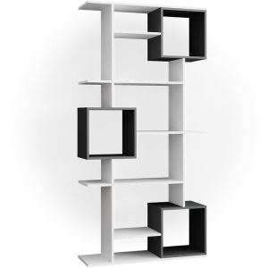 Image de Vicco - Séparateur de pièce Blanc/Anthracite cube