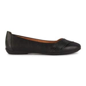 Geox Femme D Charlene A Ballet Flat, Noir, 40 EU