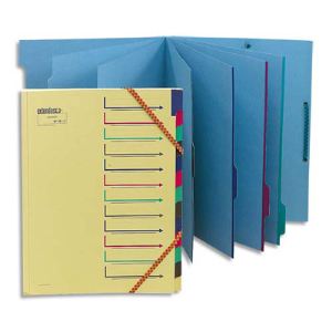 Image de Extendos 5 trieurs en carte forte avec élastique 12 compartiments