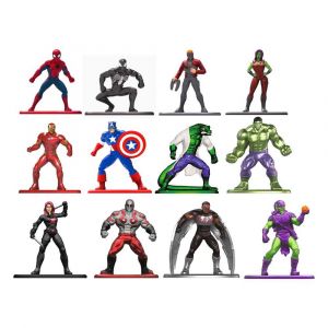 Jada Marvel Assortiment de Figurines Nano Metalfigs moul&eacute;es sous Pression 4 cm Wave 1 (24)