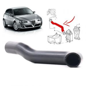 Tuyau d'air intercooler, Durite Turbo compatible pour Alfa Romeo 147 156 GT - 60671698 51709470 50516355 46818750