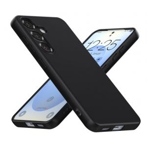 Hqselection Coque Mat Noir Pour Samsung Galaxy S25+/S25 Plus 5g, Étui Housse Arrière Souple En Tpu Silicone