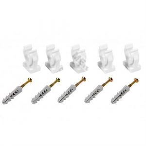 Tycner 5 x ouvertes de colliers se enclenchent dans le support seul clip en plastique de 28 mm avec fixations