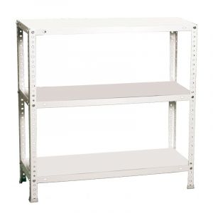 Étagère métallique blanche mini 3 niveaux 1000 SimonRack