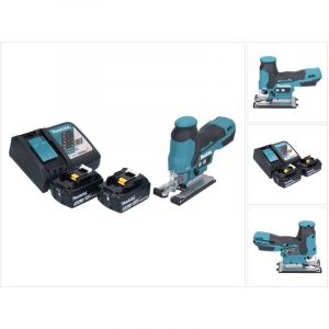 Makita DJV 185 RT Scie sauteuse pendulaire sans fil 18 V Brushless + 2x batterie 5,0 Ah + kit chargeur