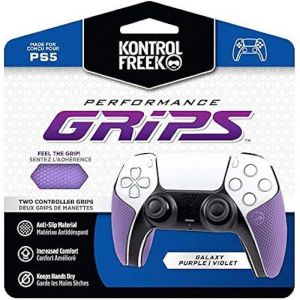 Kontrol Freek Housse antidérapante Steelseries pour manette PlayStation 5 – Noir, violet et blanc