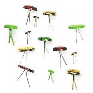 Rayher Attaches Parisiennes "Rond", Assorties, 4+8+12 Mm, Boîte Blister 56 Pces