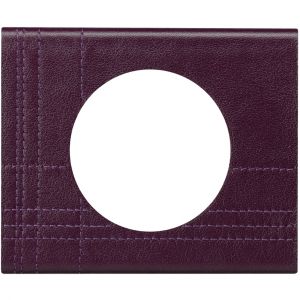 Legrand PLAQUE MATIERE 1 POSTE CUIR POURPRE COUTURE CELIANE 069441