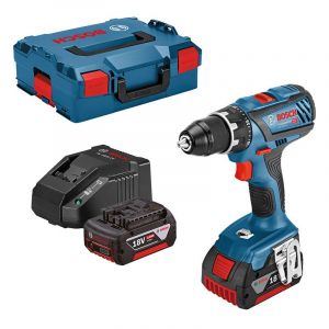 Bosch Perceuse-visseuse &agrave; percussion sans fil Professional GSB 18V 28 0615990M4C 18 V 3.0 Ah Li-Ion + 2 batteries, + ch
