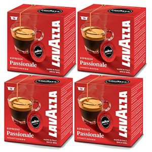 Lavazza Capsules de Café - A Modo Mio Appassionatamente - Lot de 4 - 64 Pièces
