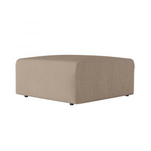 Loungitude Pouf en velours côtelé - Taupe