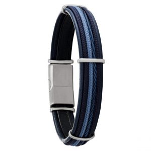 Charles Jourdan Bracelet Homme Marin - JH150158B Cuir